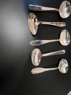 Set van 5 zilveren lepeltjes, Antiek en Kunst, Antiek | Bestek, Ophalen of Verzenden