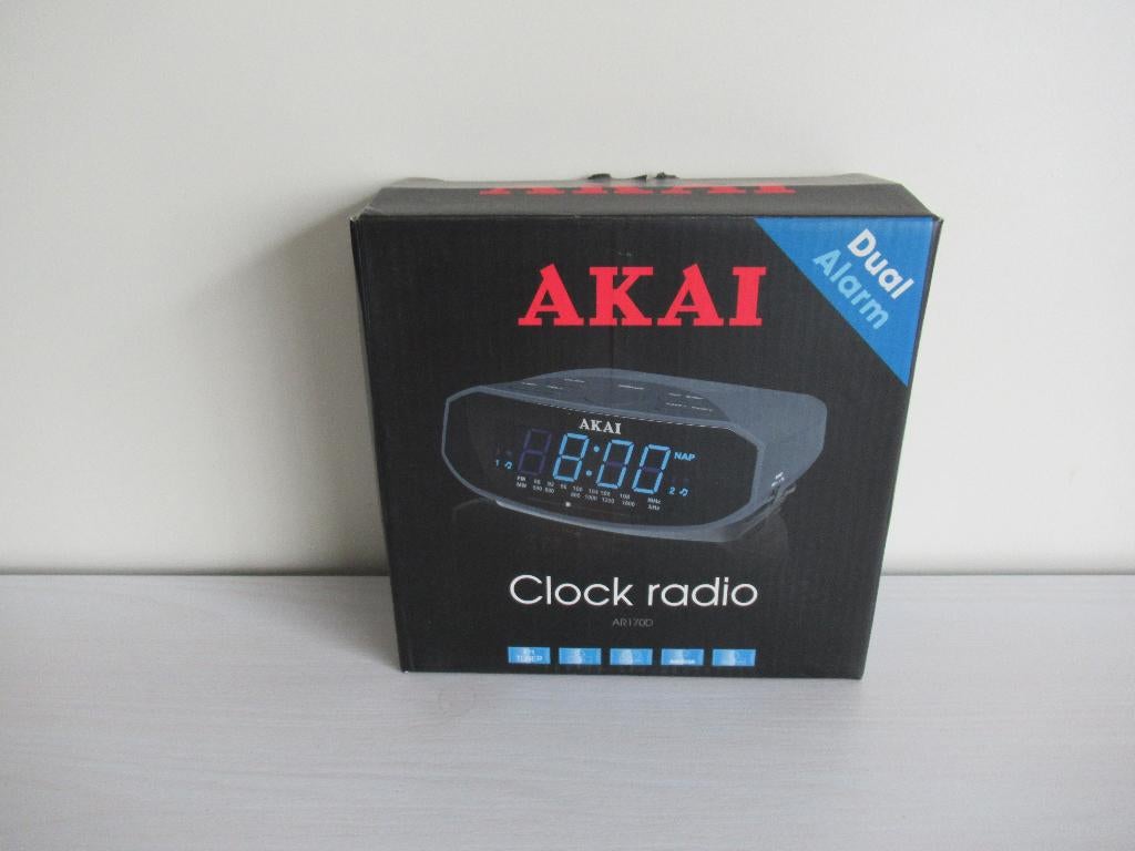 Akai wekkerradio, Witgoed en Apparatuur, Wekkers, Ophalen of Verzenden, Nieuw, Digitaal