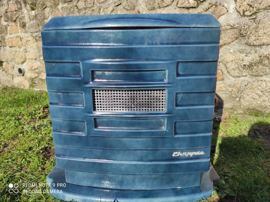 Schitterende franse Chappee Art-deco kachel met onderplaat, Huis en Inrichting, Kachels, Ophalen, Gebruikt, Houtkachel, Vrijstaand