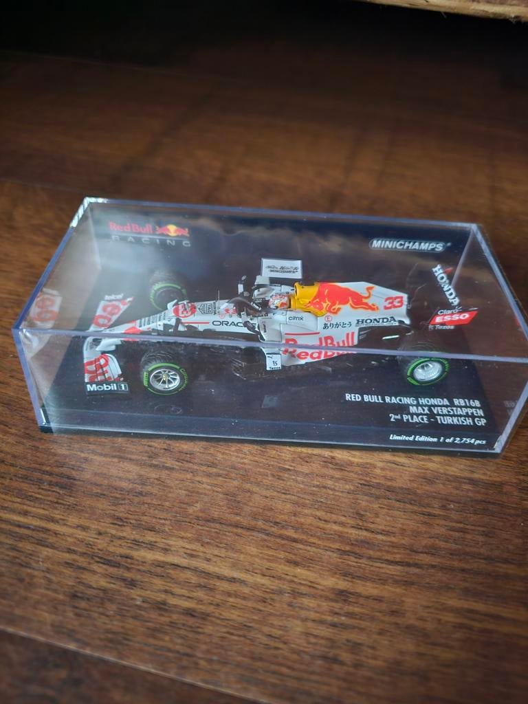 Max Verstappen RB16B special liverey Turkije 2021 1:43, Ophalen of Verzenden, Nieuw, Auto, MiniChamps