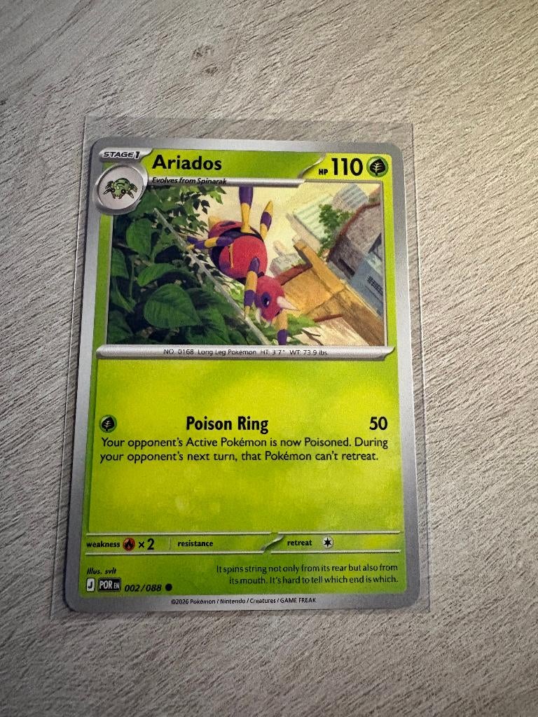 Ariados 002/088 Perfect Order - Pokémon Kaart, Ophalen of Verzenden, Nieuw, Losse kaart