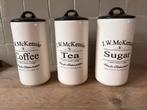 J.W. McKenzie voorraadpotten set van 3, Ophalen of Verzenden, Zo goed als nieuw