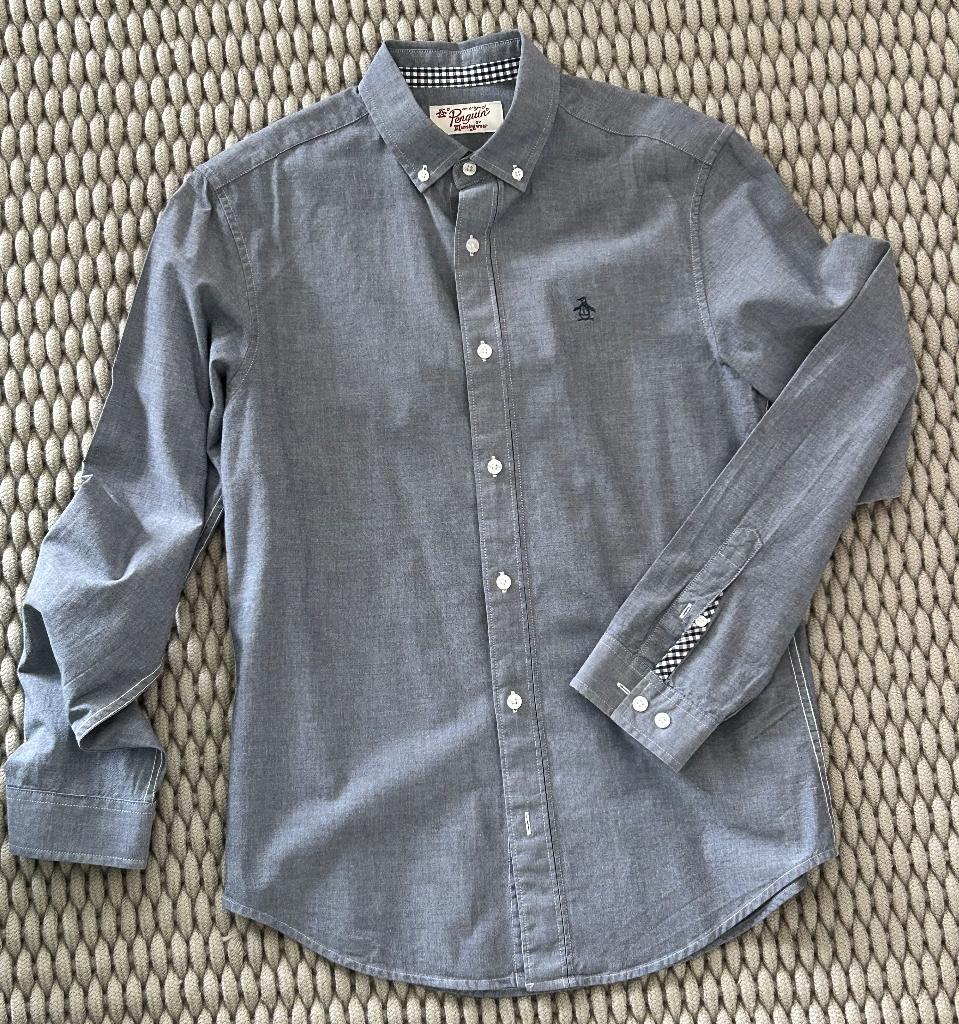 overhemd Penguin,als nieuw, Halswijdte 38 (S) of kleiner, Zo goed als nieuw, Grijs, Penguin