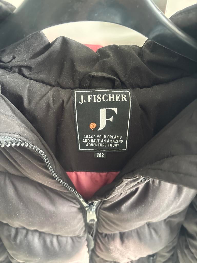 Meisjes winterjas J. Fischer - Maat 152, Ophalen, Gebruikt, Meisje, Jas