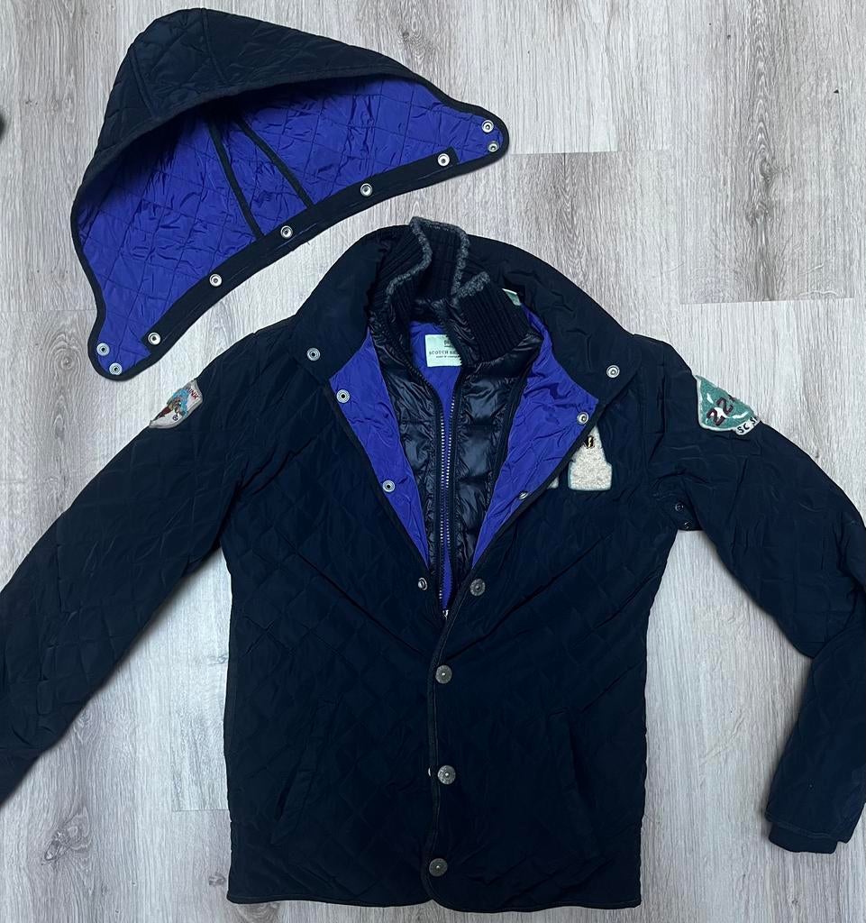 Scotch Shrunk jas “YES”, Kinderen en Baby's, Kinderkleding | Maat 170, Ophalen of Verzenden, Gebruikt, Jongen, Jas