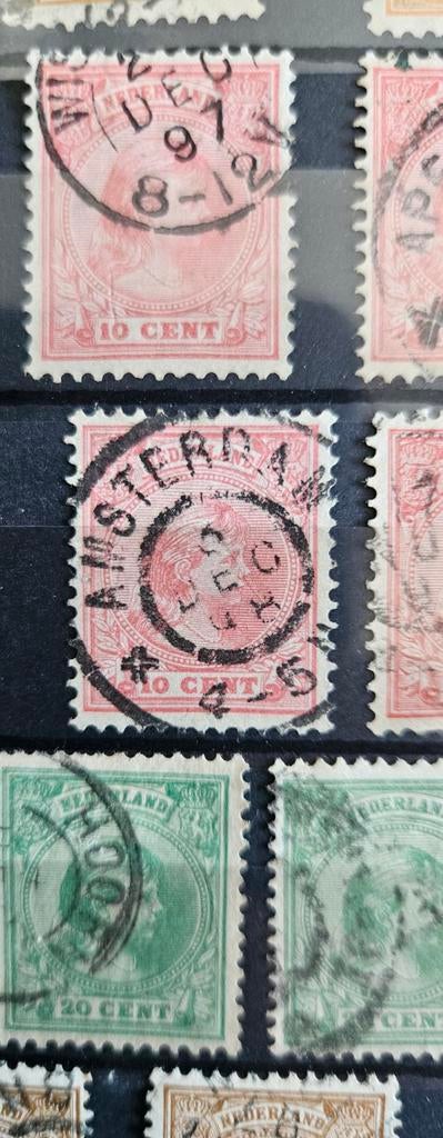 Nederlandse postzegels, gestempeld, diverse waarden, Ophalen of Verzenden, T/m 1940, Gestempeld