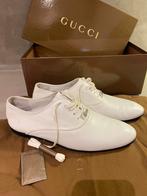 Gucci witte lederen schoenen, Ophalen of Verzenden, Zo goed als nieuw, Wit
