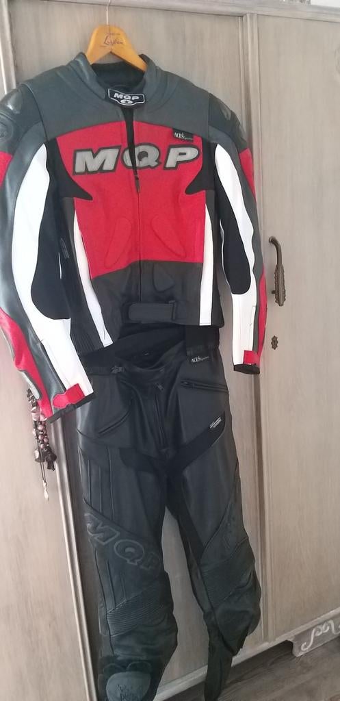 MQP leren combipak mt 38, Motoren, Kleding | Motorkleding, Combipak, MQP, Ophalen of Verzenden, Dames