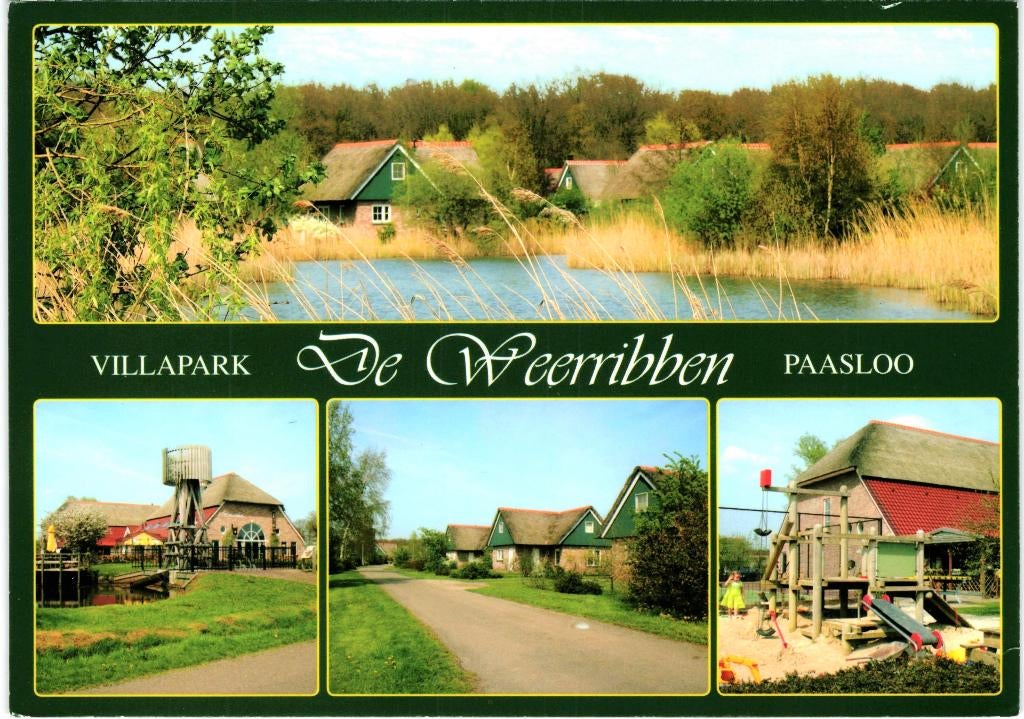 801199 Paasloo Villapark De Weerribben Roodstempel, Ophalen of Verzenden, 1980 tot heden, Gelopen, Overijssel