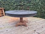 Gratis Brocante Houten Ronde Eettafel Tafel, Ophalen, Rond, 100 tot 150 cm, 100 tot 150 cm
