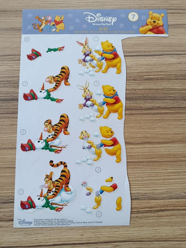 Knipvellen Disney,, Verzenden, Nieuw, Overige thema's, Knipvel
