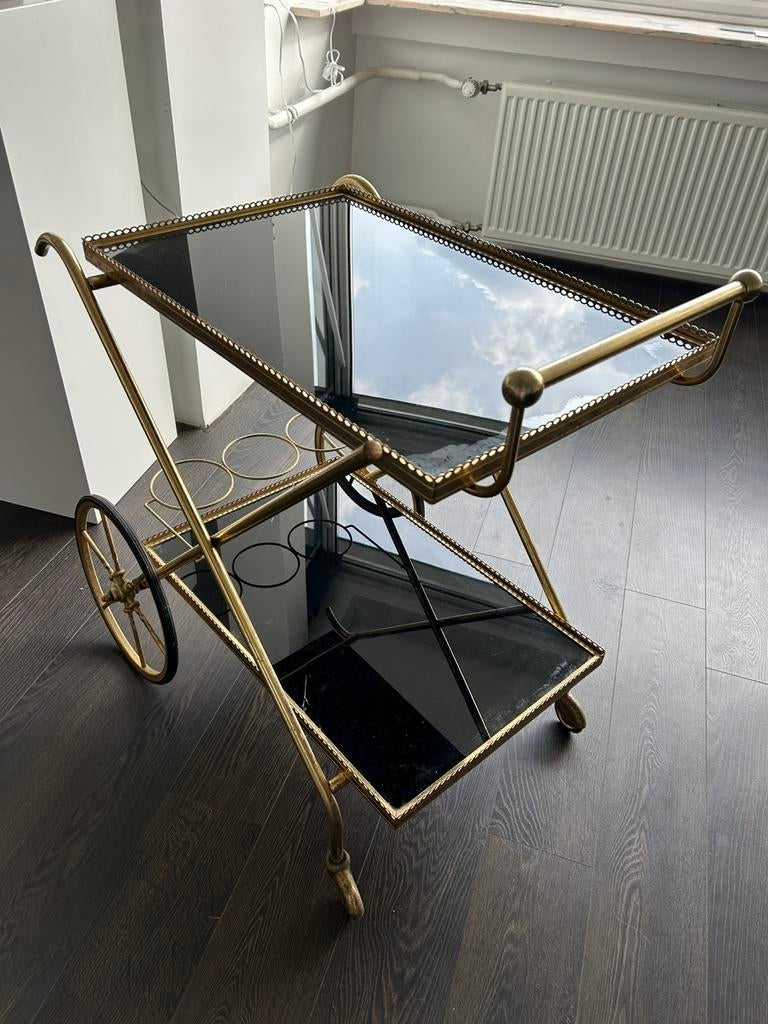 Midcentury design trolley bar cart vintage, Antiek en Kunst, Curiosa en Brocante, Ophalen