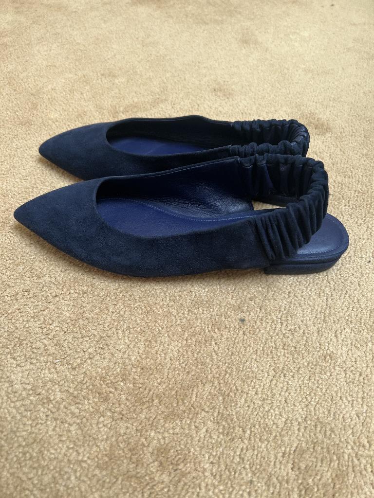Santoni slingbacks, Kleding | Dames, Schoenen, Blauw, Zo goed als nieuw, Ballerina's, Ophalen of Verzenden