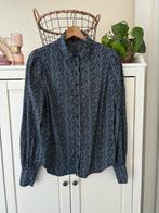 Mi Piace blauwe travelstof blouse maat M, Ophalen of Verzenden, Zo goed als nieuw, Maat 38/40 (M), Blauw