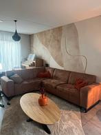 Gratis Hoekbank -  gebruikt, ideaal voor keet/kluswoning, Huis en Inrichting, Gebruikt, Hoekbank, Ophalen of Verzenden, Stof