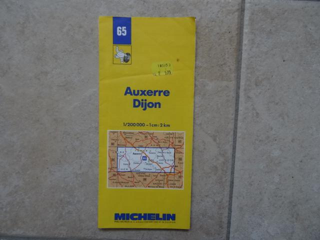 michelin wegenkaart 65 Yonne, Cher, Bourgindie deel, Auxerre, Boeken, Atlassen en Landkaarten, Gelezen, Frankrijk, Ophalen of Verzenden