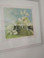 Gesigneerde zeefdruk Bloemen van Fon Klement, Antiek en Kunst, Ophalen of Verzenden