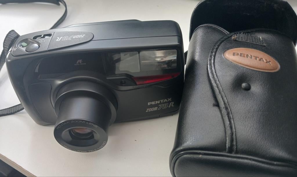 Vintage Pentax zoom 70 r analoge  point and shoot camera, Audio, Tv en Foto, Fotocamera's Analoog, Ophalen of Verzenden, Gebruikt