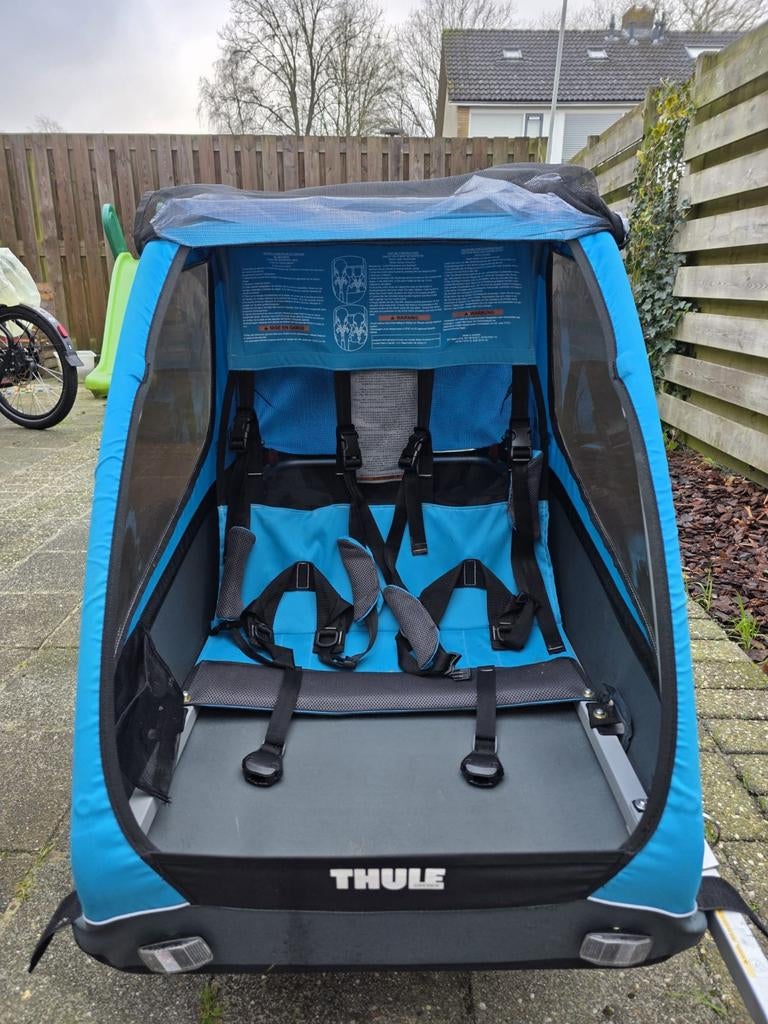 Thule Coaster XT fietskar, Fietsen en Brommers, Fietsaccessoires | Aanhangers en Karren, Ophalen, Gebruikt, Opvouwbaar, Thule