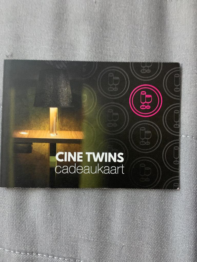 Cadeaubon  Cinetwins, Tickets en Kaartjes, Kortingen en Cadeaubonnen, Eén persoon, Cadeaubon, Arrangement, Overige typen