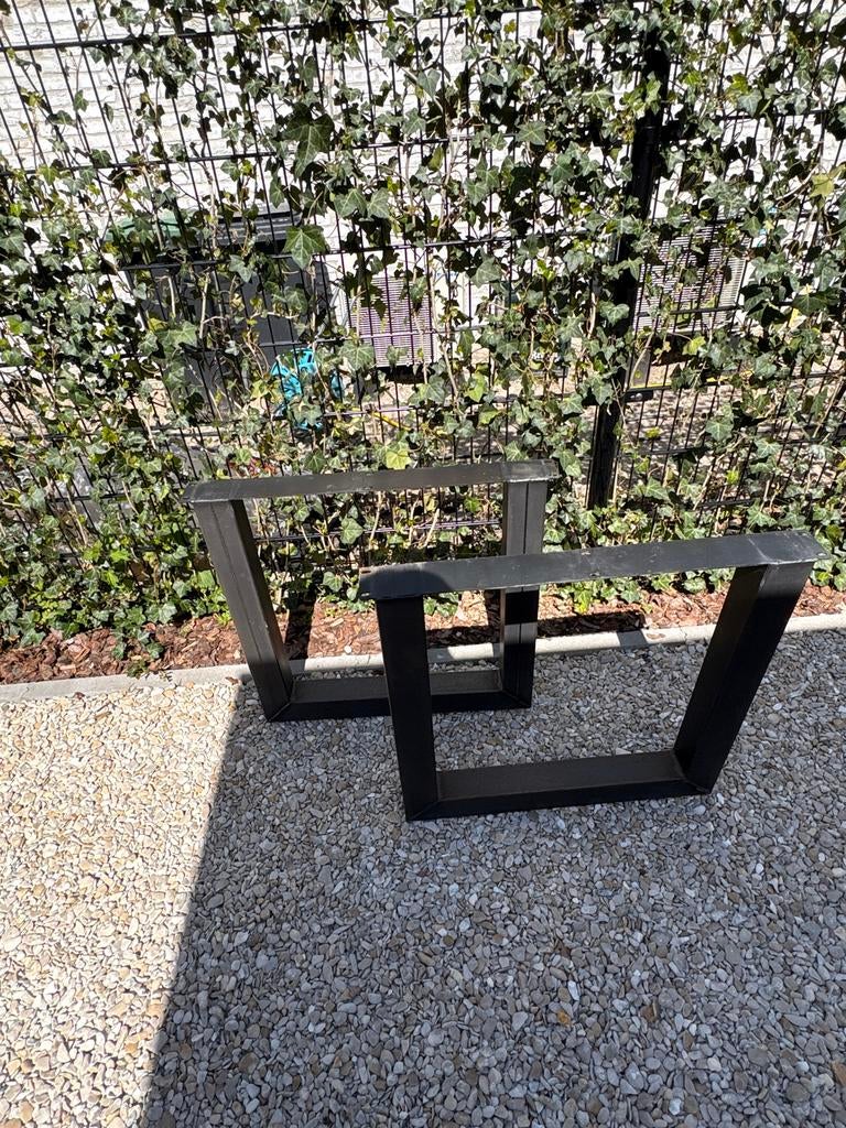 Metalen Tafelpoot - Set van 2, Ophalen, Tafelpoot, Gebruikt, 50 tot 100 cm