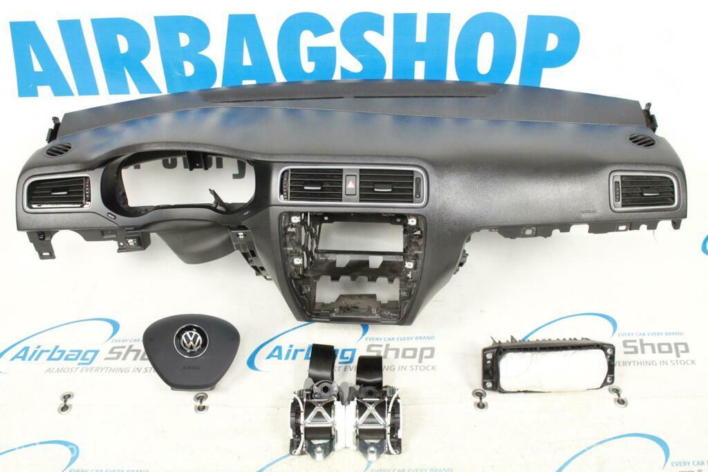 Airbag set - Dashboard zwart Volkswagen Jetta (2011-heden), Auto-onderdelen, Gebruikt, Ophalen of Verzenden