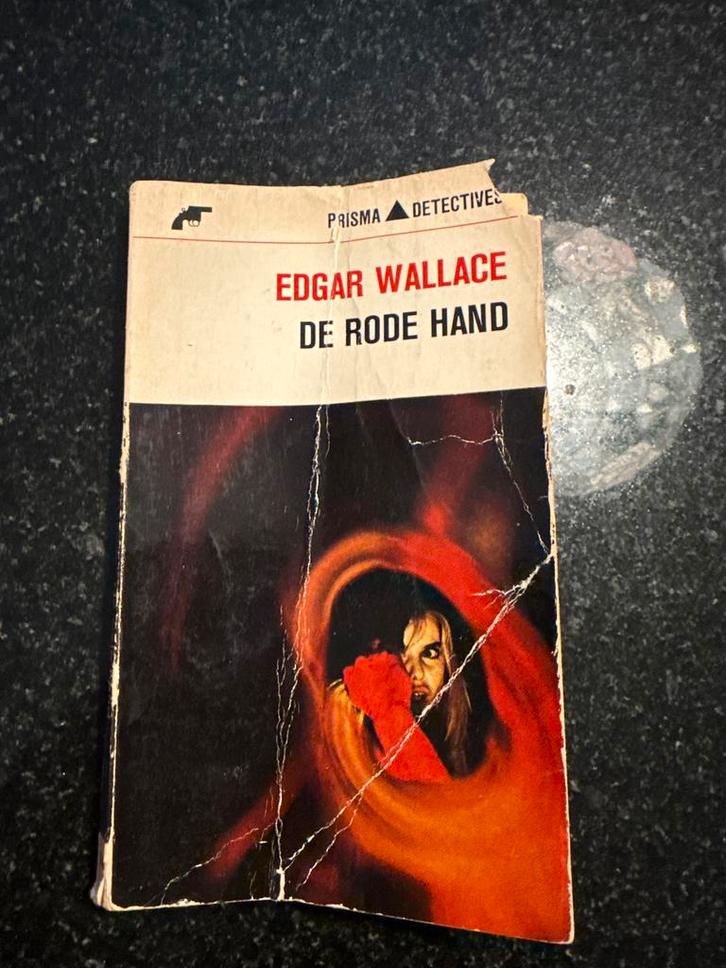 Edgar Wallace - De Rode Hand (Prisma Detectives), Boeken, Detectives, Gelezen, Ophalen of Verzenden