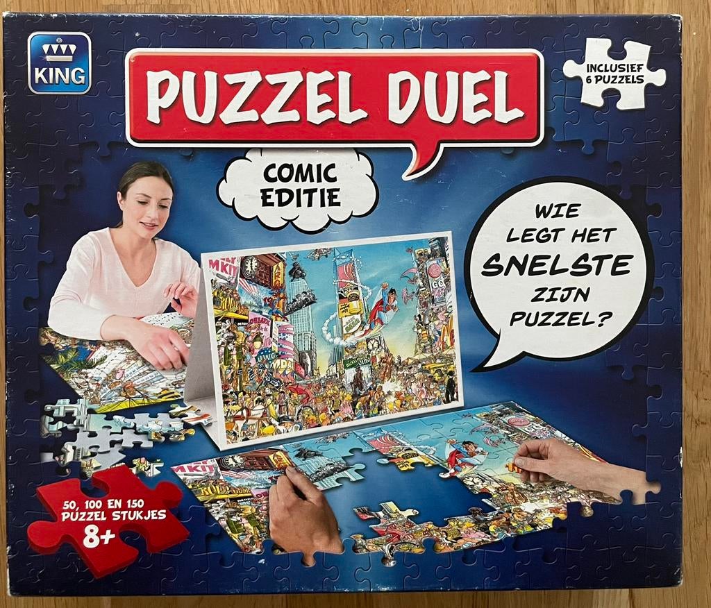 Gezelschapsspel Puzzel del= puzzelwedstrijd., Ophalen of Verzenden, Zo goed als nieuw