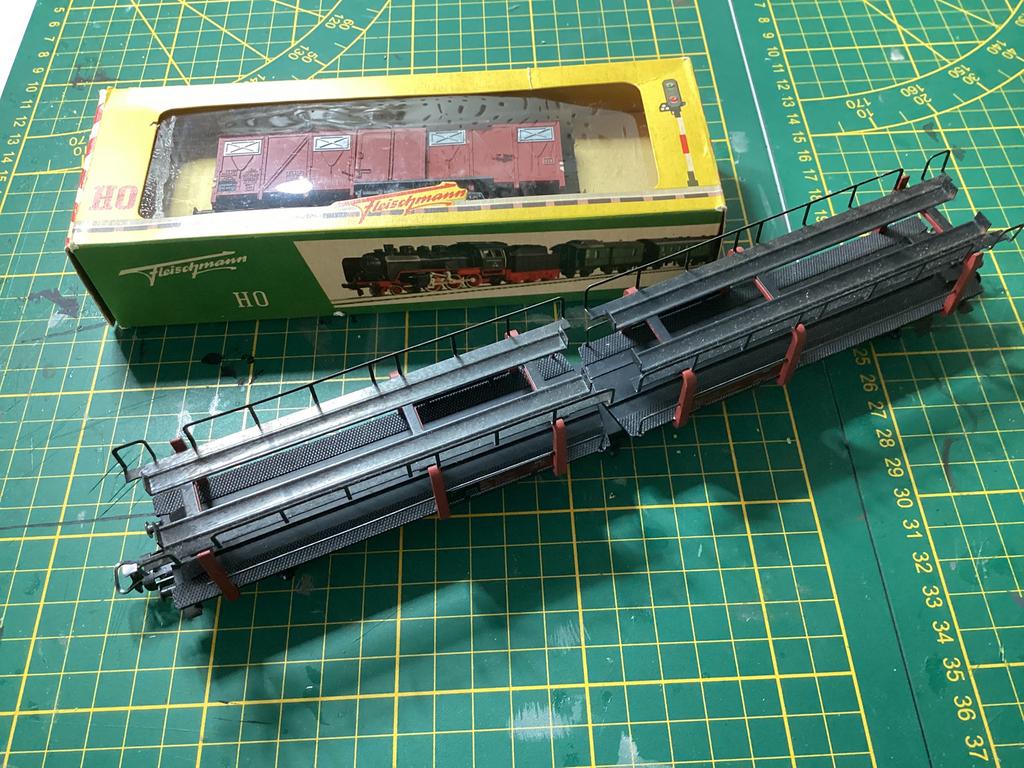 Vintage Fleischmann goederenwagons, Hobby en Vrije tijd, Modeltreinen | H0, Wisselstroom, Fleischmann, Wagon, Ophalen of Verzenden