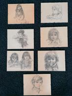 Ingelijste fraaie tekeningen van kinderen., Verzenden