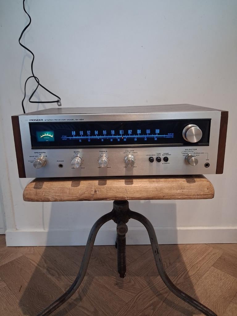 Pioneer SX-424 Stereo Receiver - Werkt, zenders storen, Ophalen of Verzenden, Minder dan 60 watt, Pioneer