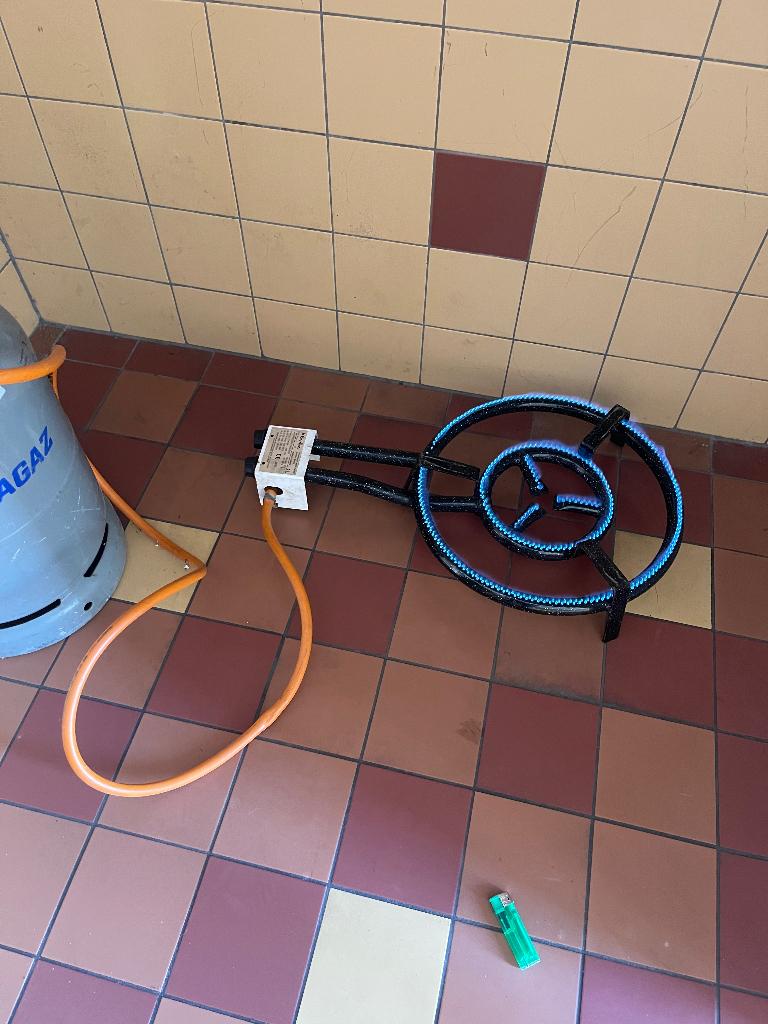 Kookbrander op propaan met Gasfles, 3 kookzones of minder, Ophalen of Verzenden, Zo goed als nieuw, Gas