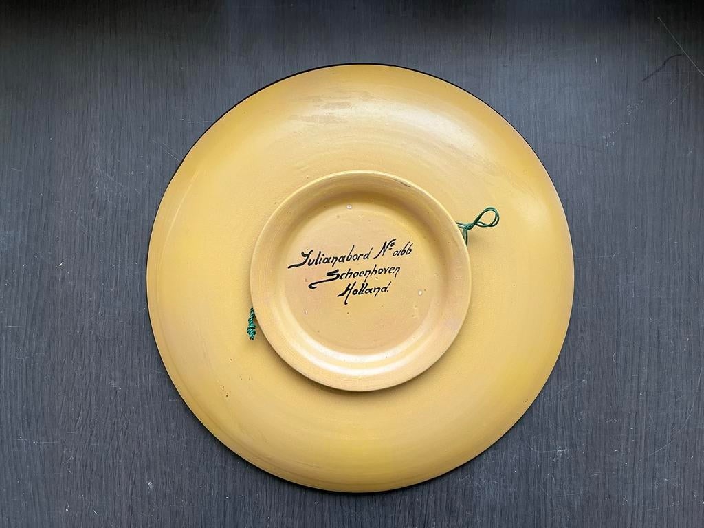 Oud Juliana bord Schoonhoven Holland Koninklijk Huis, Antiek en Kunst, Ophalen