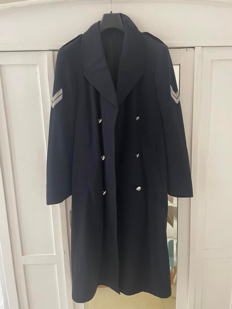 Originele vintage jas poltie Amsterdam, maat L, Ophalen of Verzenden, Zo goed als nieuw, Maat 52/54 (L), Blauw