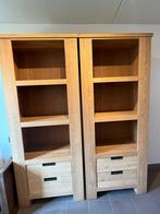 2 gestoomd eiken kasten, Ophalen, 200 cm of meer, Eikenhout, Zo goed als nieuw