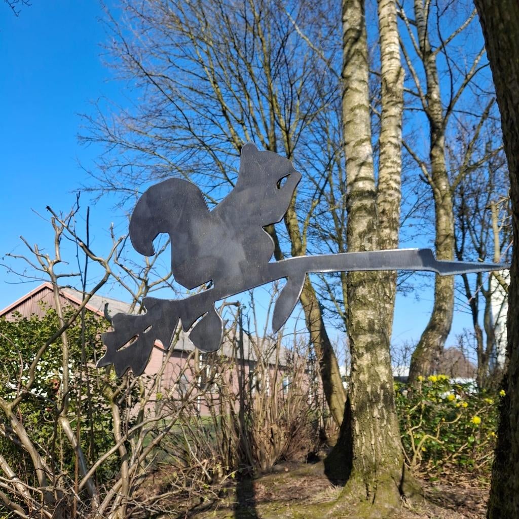 Eekhoorntje Boomprikker - Cortenstaal, Tuin en Terras, Ophalen of Verzenden, Nieuw