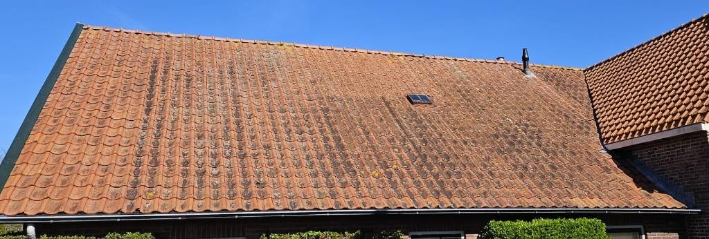 Rode Keramische dakpan, VH model  gebruikt 70m2, Doe-het-zelf en Verbouw, Dakpannen en Dakbedekking, Ophalen, Gebruikt, Steen of Klei