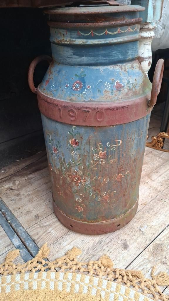 Antieke Melkbus - Handgeschilderd en Uniek VANDAAG 10EURO, Ophalen of Verzenden