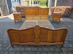 Brocante queen ann twee persoons bed 160x210 !! Nachtkastjes, Ophalen