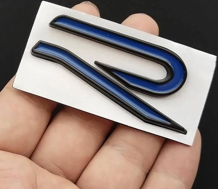 Volkswagen golf 8 r blauwe logo embleem, Ophalen of Verzenden