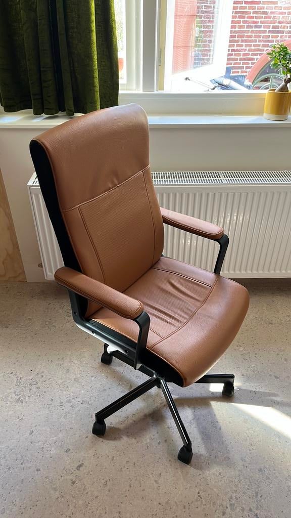 Bureaustoel, Ophalen, Zo goed als nieuw, Bruin