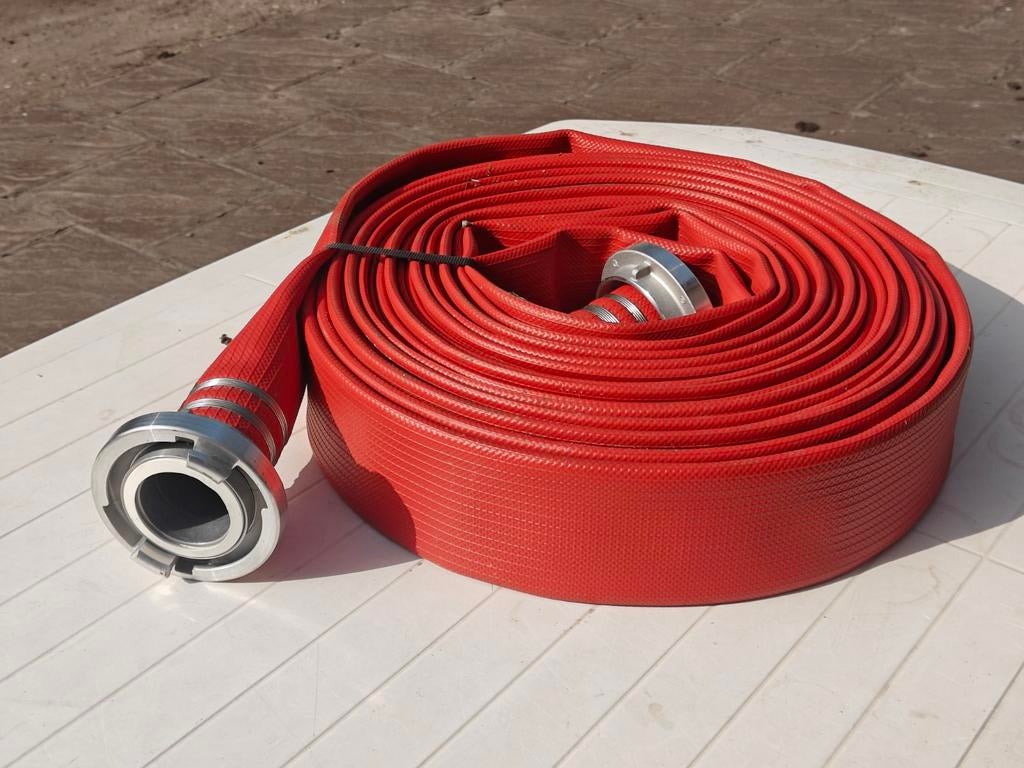 5x Brandslang Heavy Duty NBR rubber rood 2,5" x 20m + Storz, Huis en Inrichting, Brandblussers en Brandkasten, Ophalen, Nieuw