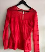 Guess rode peplum top, maat M, Kleding | Dames, Tops, Ophalen of Verzenden, Nieuw, Rood, Lange mouw