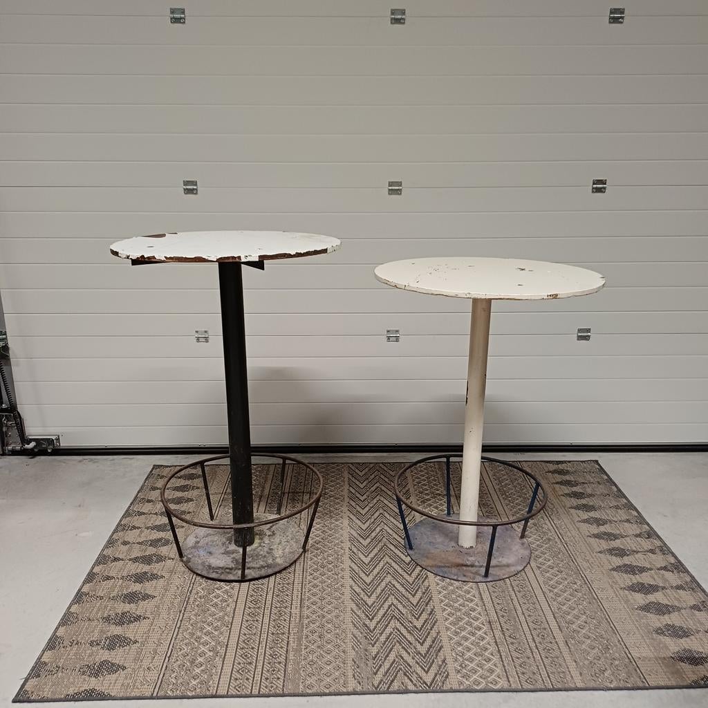 2 x robuuste statafels hangtafels 2 x hoge tafels, Ophalen, Gebruikt