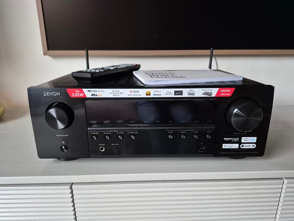Denon 5.2 8k receiver zie omschrijving, Audio, Tv en Foto, Versterkers en Receivers, Ophalen, Denon, Zo goed als nieuw, 120 watt of meer