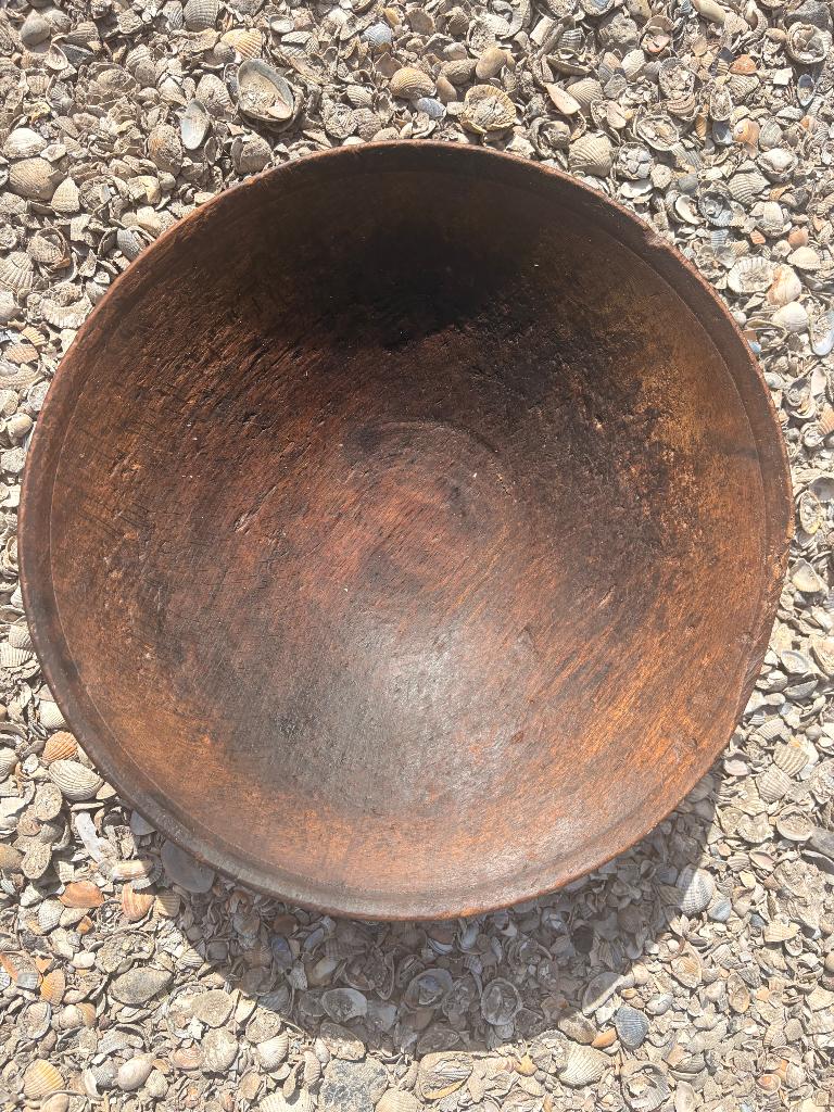 Antieke houten schaal met vergiet, Antiek en Kunst, Ophalen of Verzenden