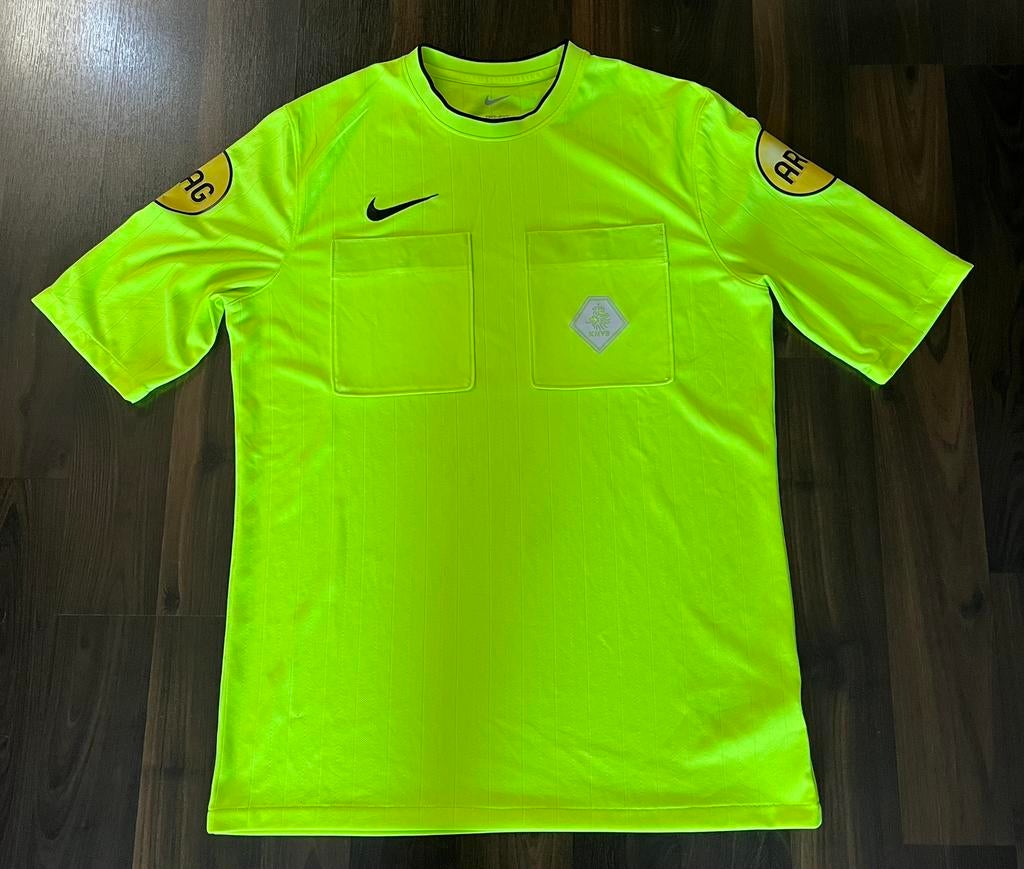 Shirt Nike KNVB Scheidsrechter maar L Geel, Ophalen of Verzenden, Zo goed als nieuw, Shirt