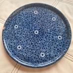 Antieke Petrus Regout schaal, blauw mozaïek patroon, Antiek en Kunst, Ophalen