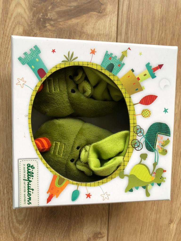 Lilliputiens baby slofjes draak, Ophalen, Zo goed als nieuw