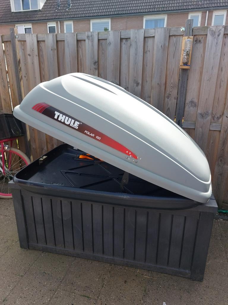 Thule Polar 100 Dakkoffer Skikoffer - 350 liter Gebruikt, Auto diversen, Dakkoffers, Ophalen, Gebruikt